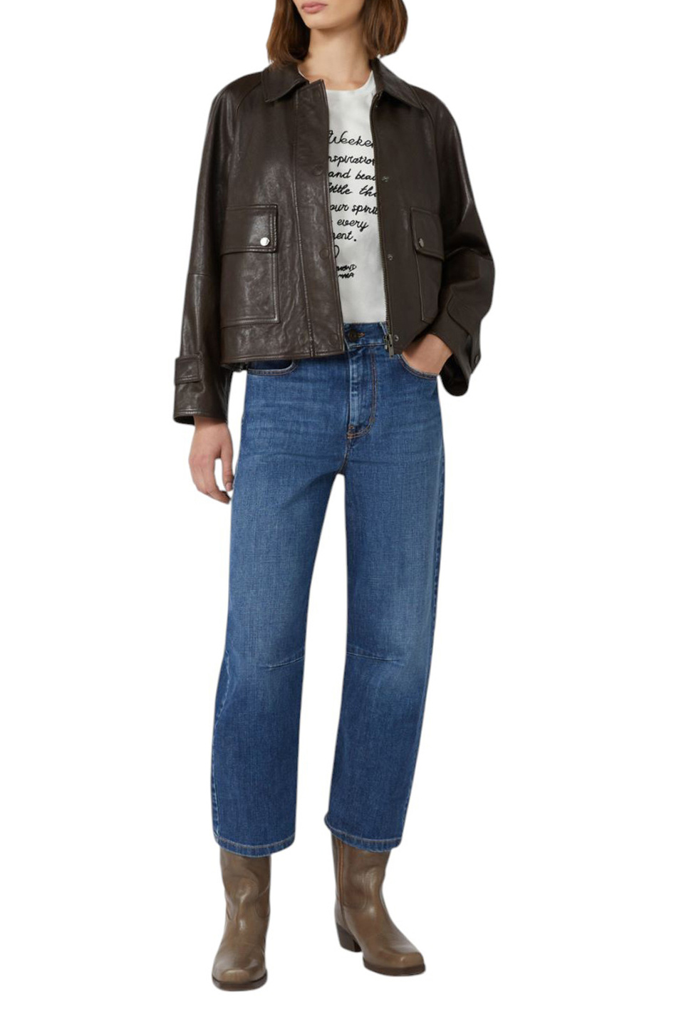 Женский Weekend Max Mara Футболка ARA из хлопка (цвет ), артикул 2525976041 | Фото 2