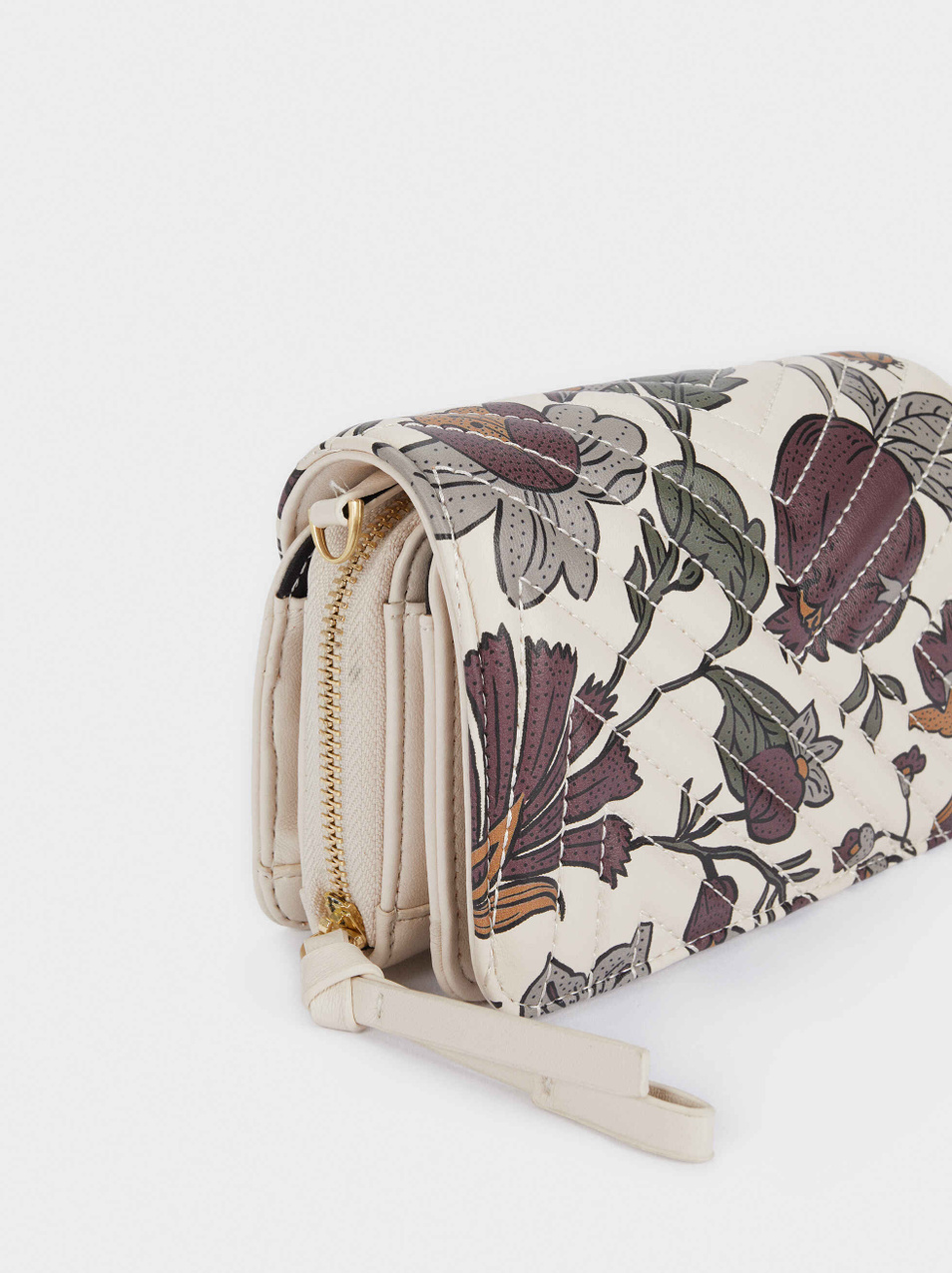 Parfois Стеганая сумка через плечо с цветочным принтом (цвет ), артикул 183871 | Фото 5