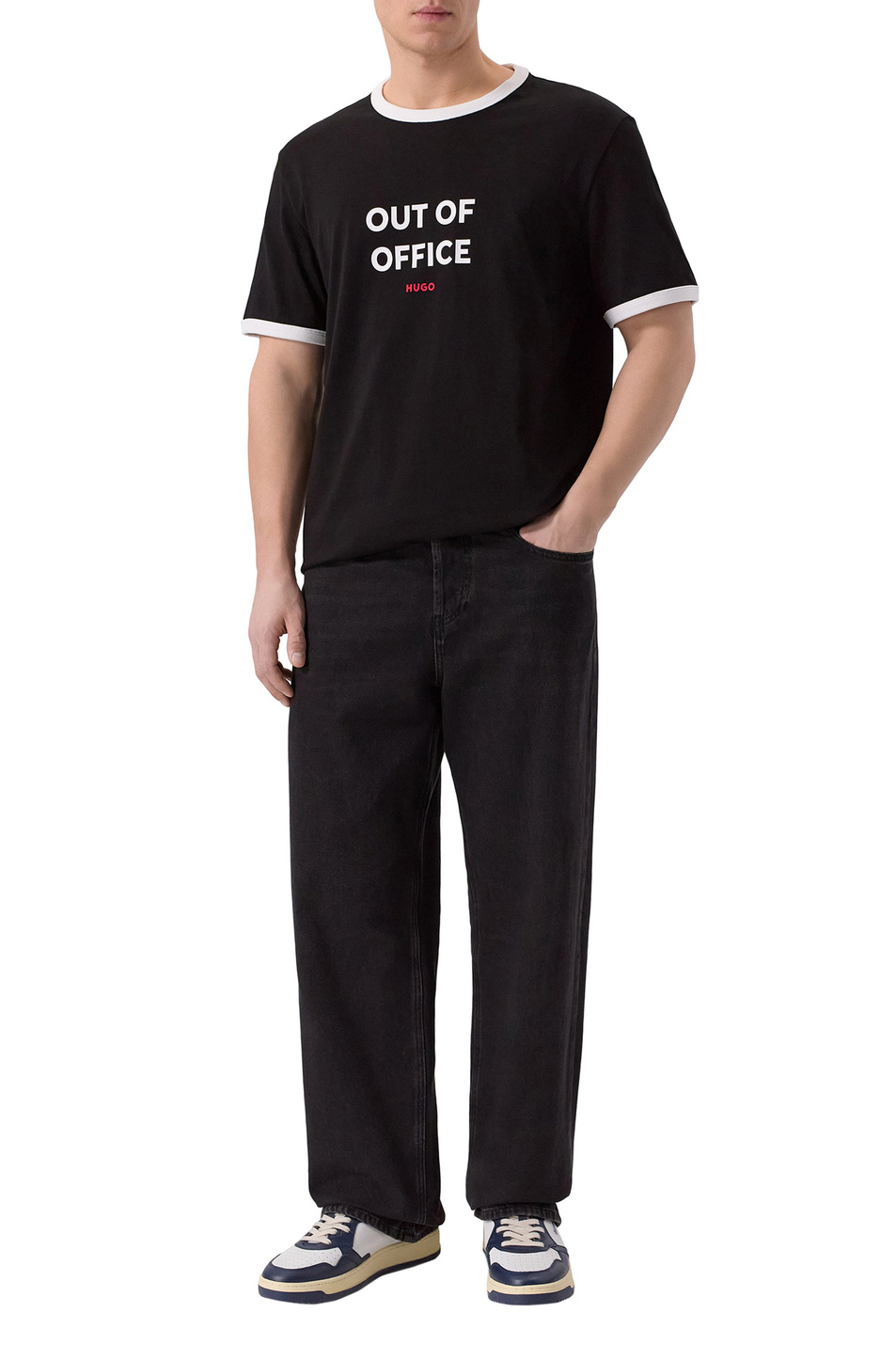 Мужской HUGO Футболка Doffice из хлопка (цвет ), артикул 50556545 | Фото 3