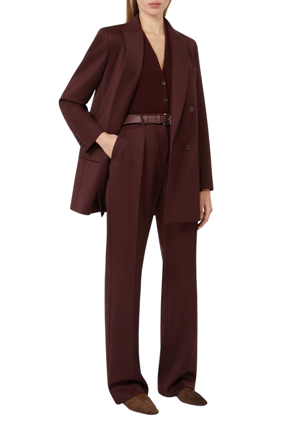 Женский Max Mara Брюки CANNES из шерсти (цвет ), артикул 2521136032 | Фото 2