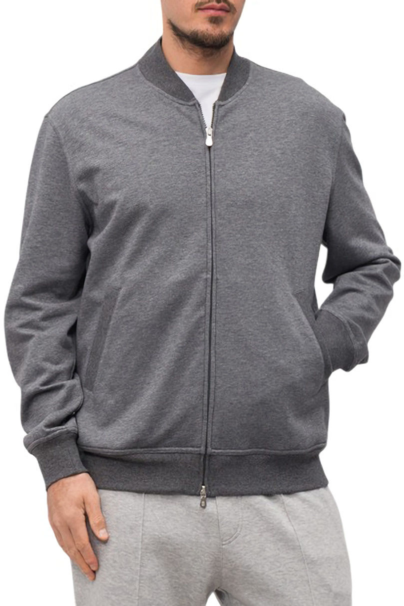 Мужской Brunello Cucinelli Толстовка из смесового хлопка (цвет ), артикул MW8639072G | Фото 3