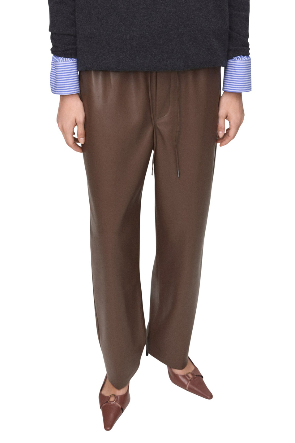 Женский Mango Брюки APPLE из искусственной кожи (цвет ), артикул 17075974 | Фото 3