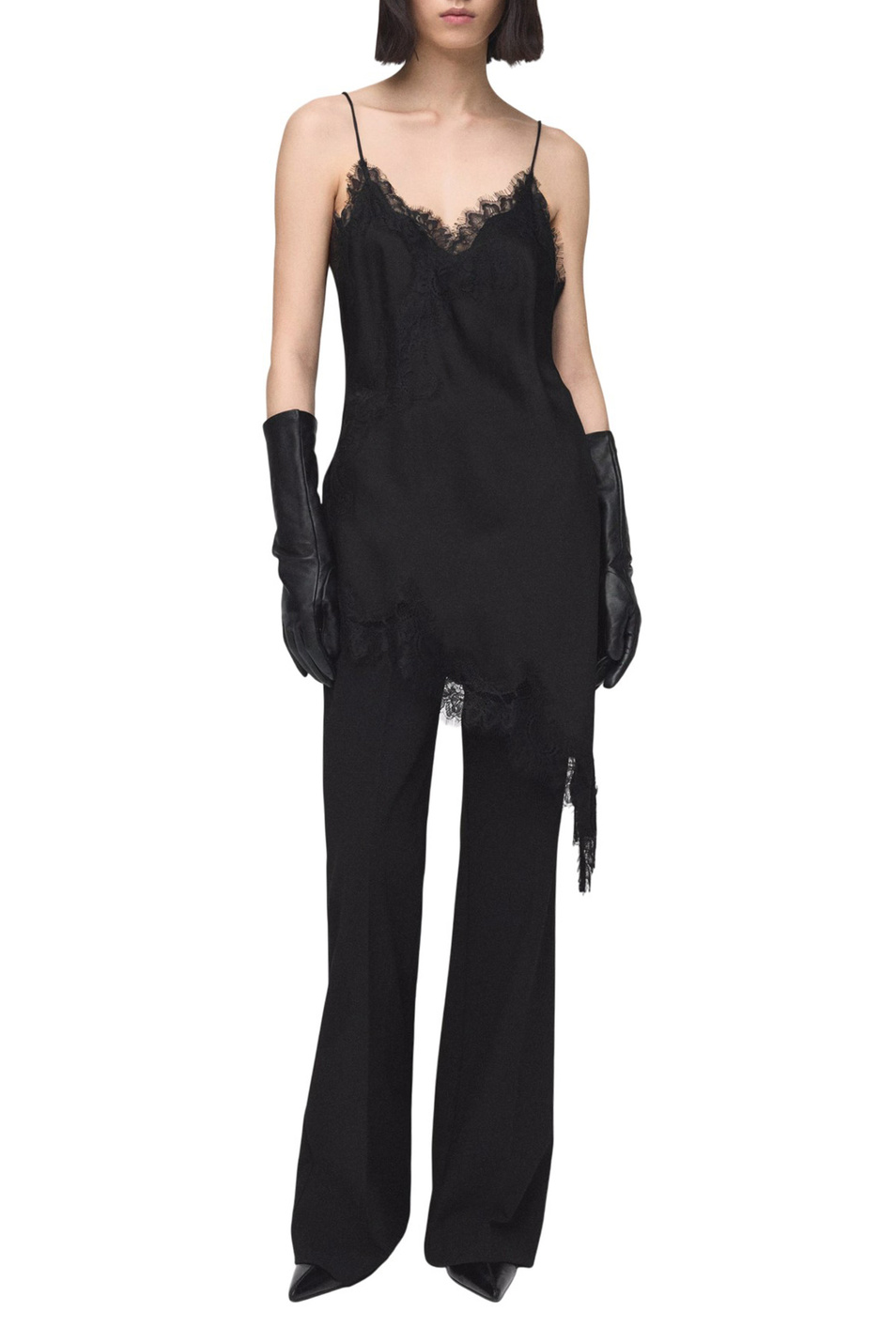 Женский Mango Топ PEARL с кружевом (цвет ), артикул 27081326 | Фото 2