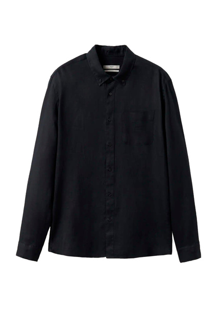 Льняная рубашка AVISPA узкого кроя|Основной цвет:Черный|Артикул:27005586 | Фото 1