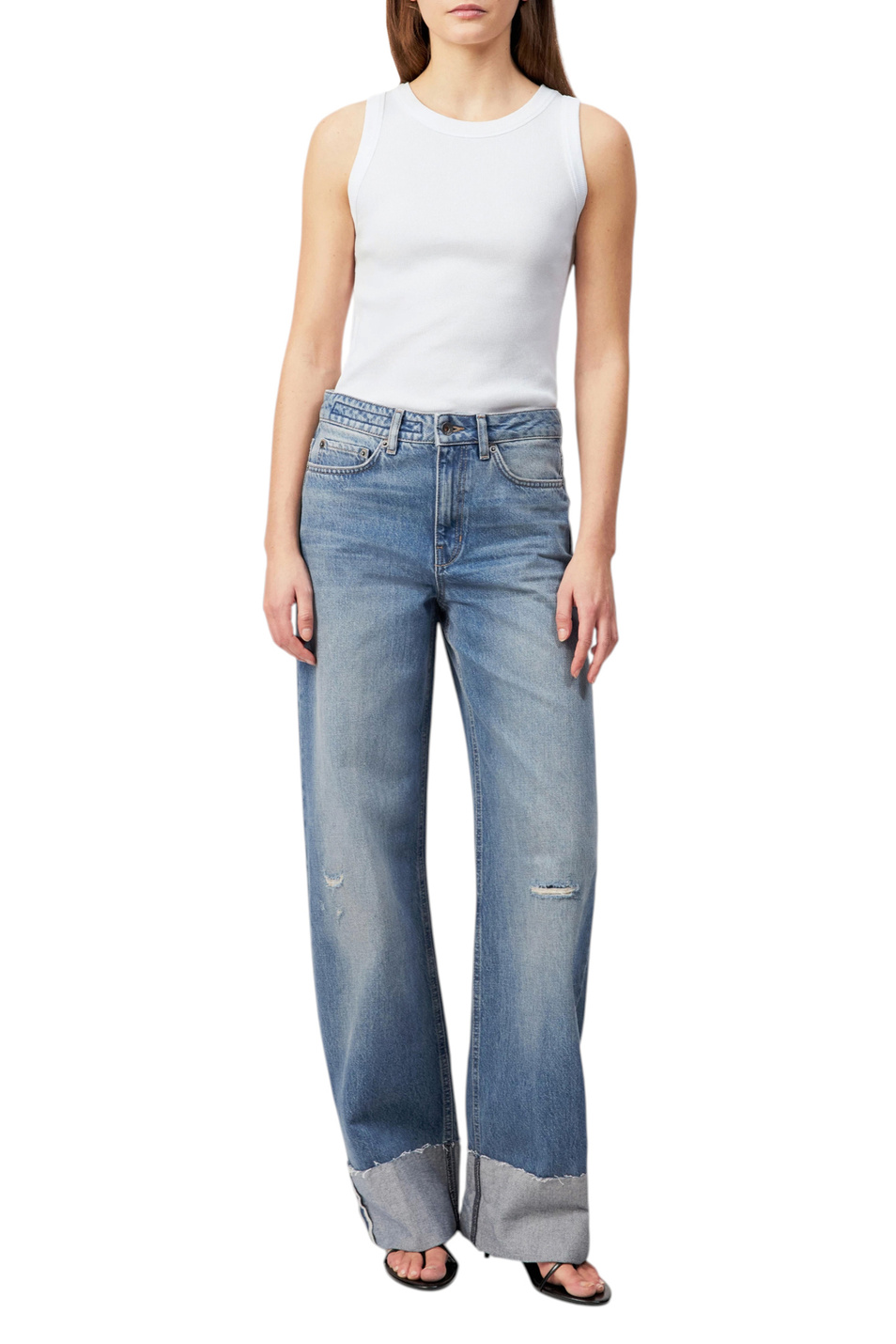 Женский Drykorn Джинсы MEDLEY 2 из хлопка (цвет ), артикул 260276-80839 | Фото 2