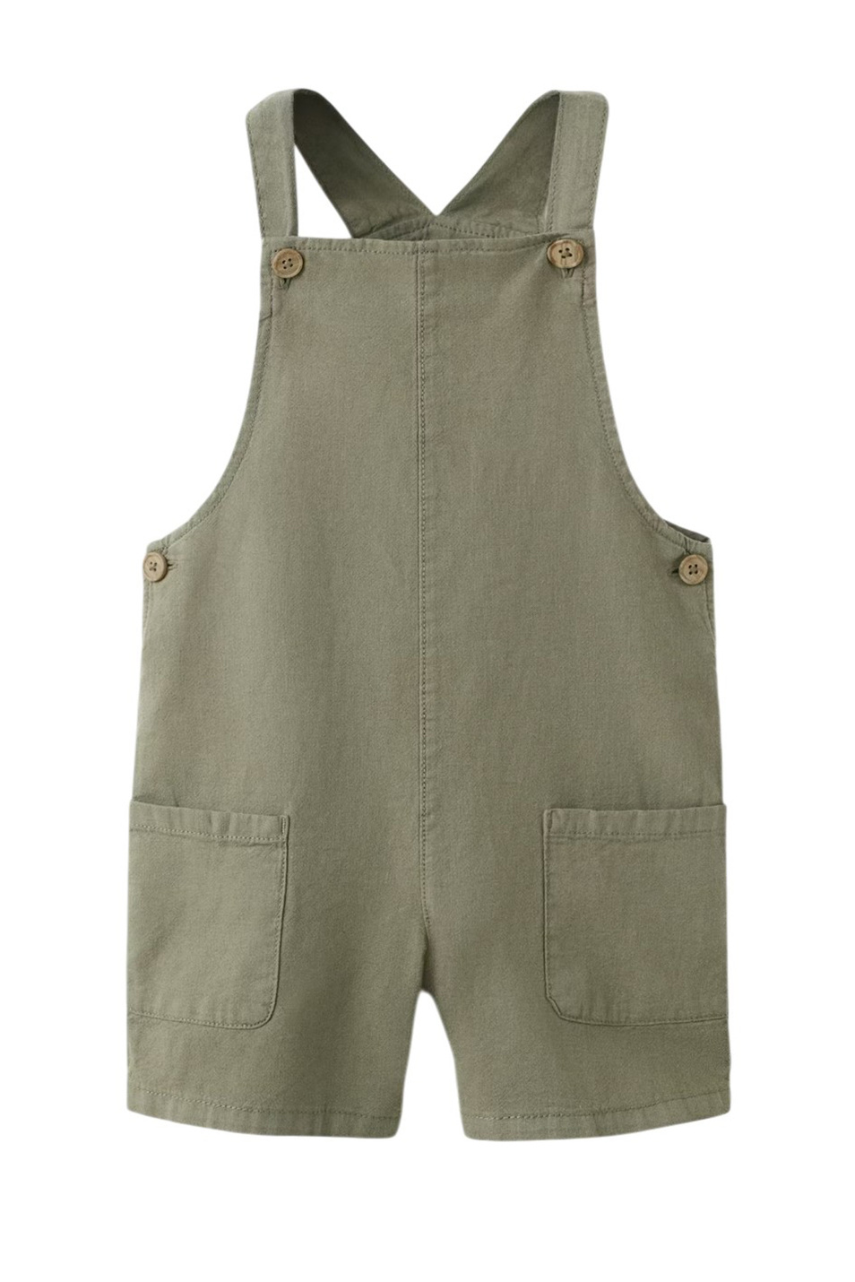 Малышам мальчикам Mango Kids Комбинезон LICHI из льна и хлопка (цвет ), артикул 27098263 | Фото 1