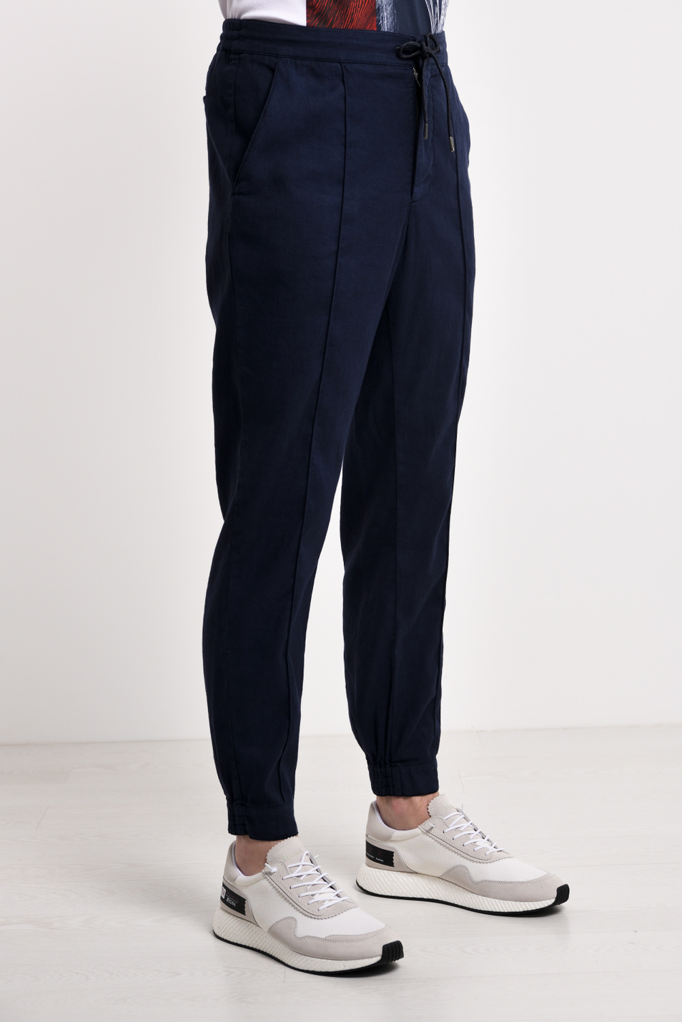 Мужской Zegna Брюки из хлопка и льна (цвет ), артикул VU181-ZZ392-B08 | Фото 1