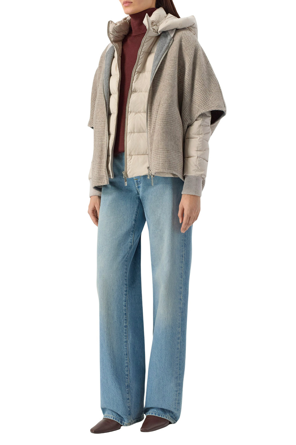 Куртка PEGASO-S-DGA со съемным жилетом|Основной цвет:Бежевый Женский MooRER Куртка PEGASO-S-DGA со съемным жилетом (цвет ), артикул MODGI101050-TEPAO78-PEGAS | Фото 3