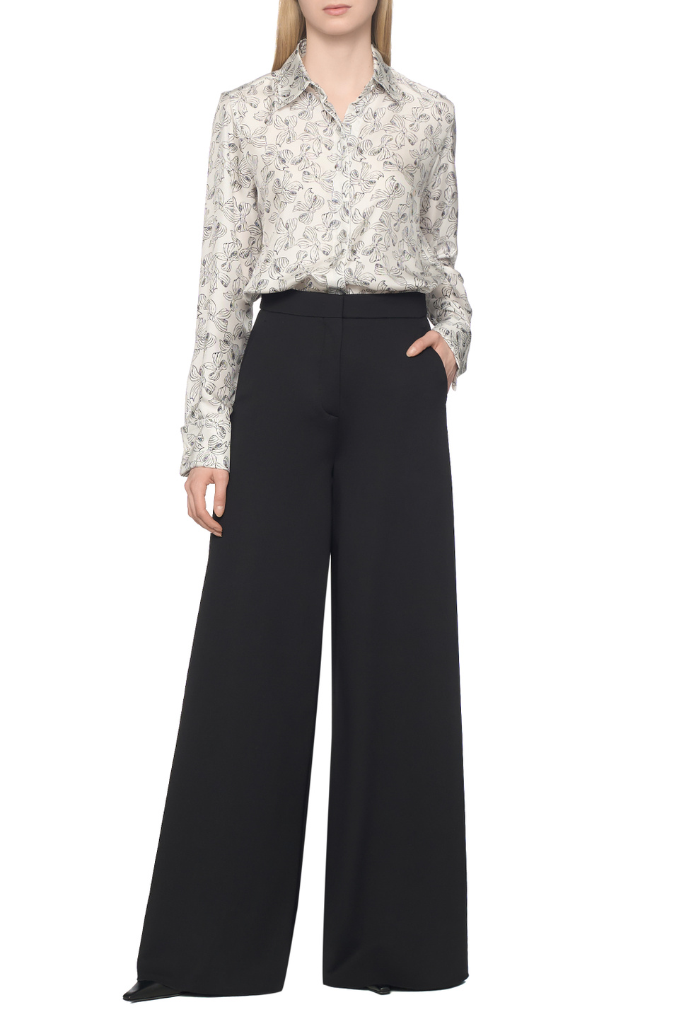 Женский Max Mara Брюки-палаццо CORONA однотонные (цвет ), артикул 2611781032 | Фото 3