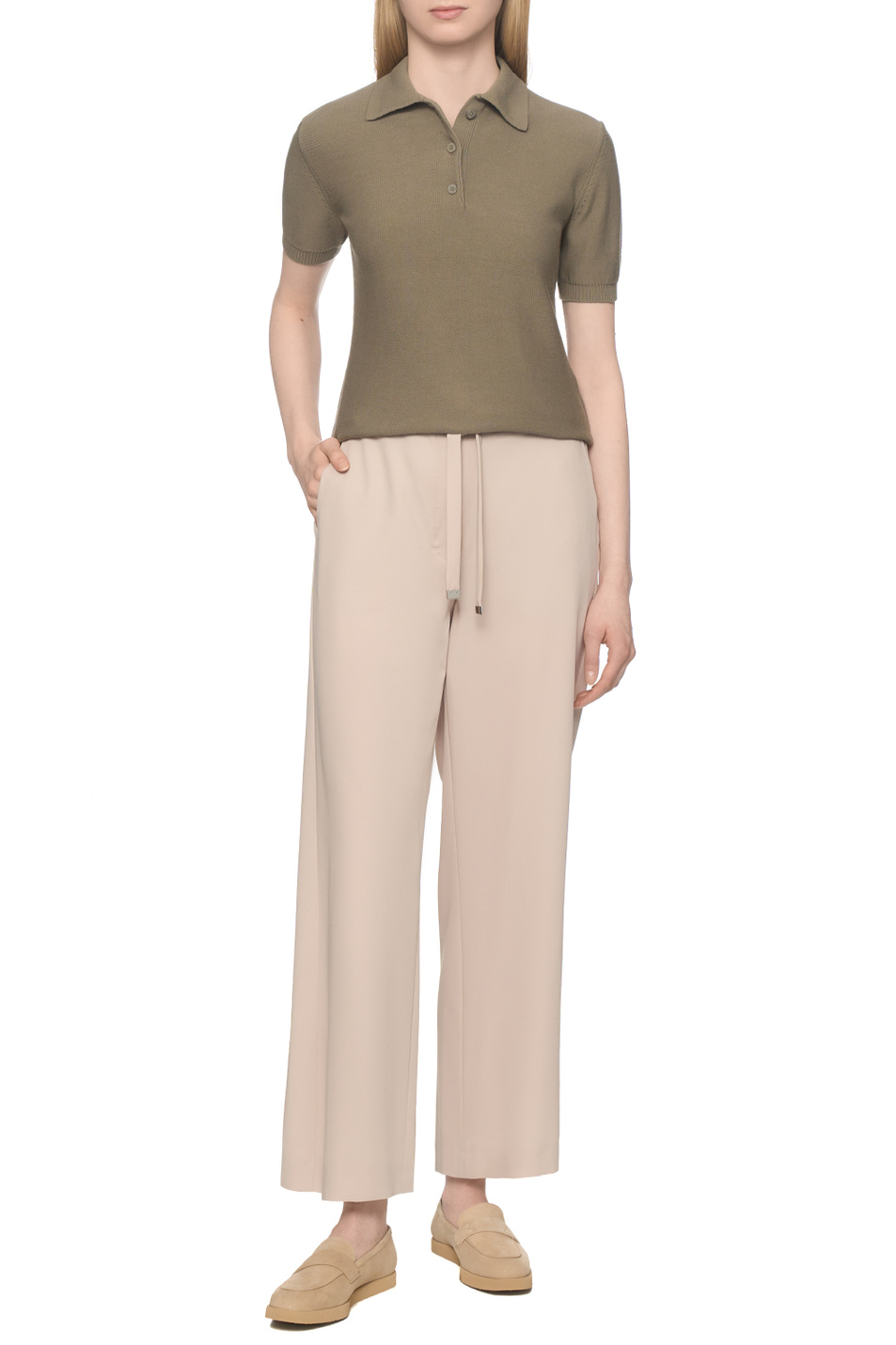 Женский Max Mara Брюки ARGENTA из шерсти (цвет ), артикул 2619131031 | Фото 3