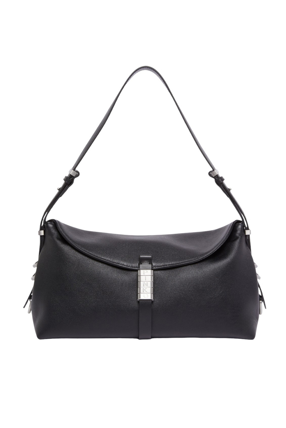 Сумка-багет из натуральной кожи|Основной цвет:Черный Женский Pinko Сумка-багет из натуральной кожи (цвет ), артикул 105049A1ZX | Фото 1