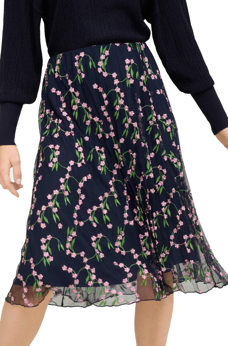 Orsay Юбка в сеточку с цветочной вышивкой (цвет ), артикул 724296 | Фото 3
