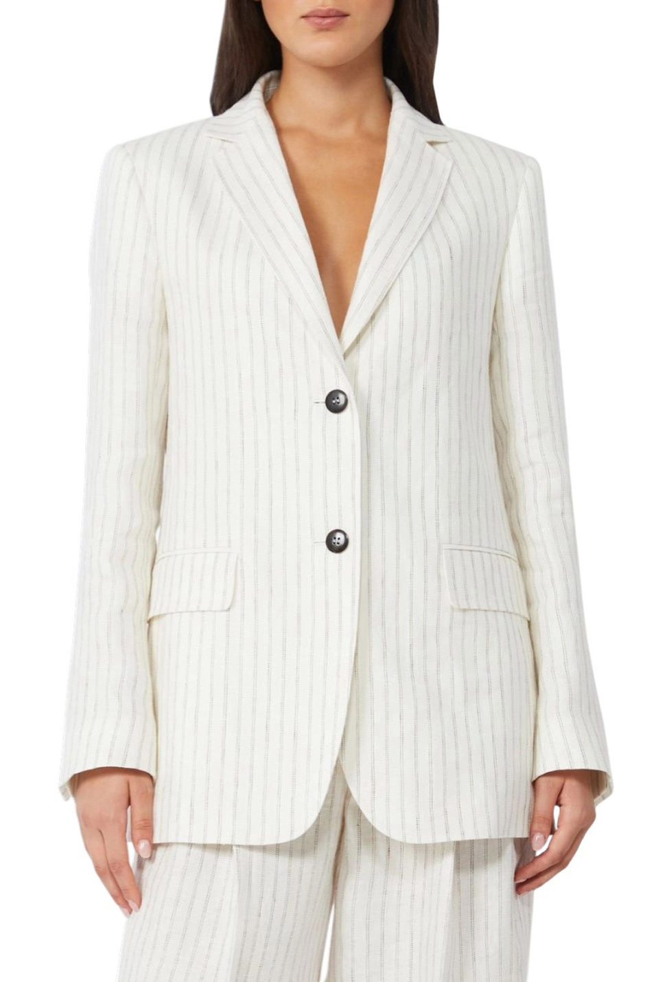 Пиджак ELOGIO из льна|Основной цвет:Белый Женский Max Mara Пиджак ELOGIO из льна (цвет ), артикул 2616041012 | Фото 3