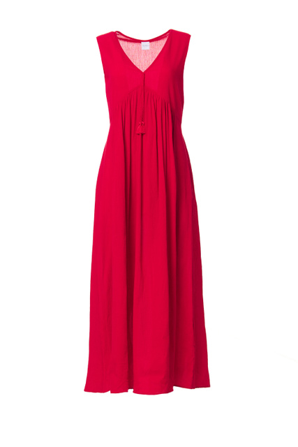 Платье VOLANTE из хлопкового крепа|Основной цвет:Красный|Артикул:32210128 | Фото 1