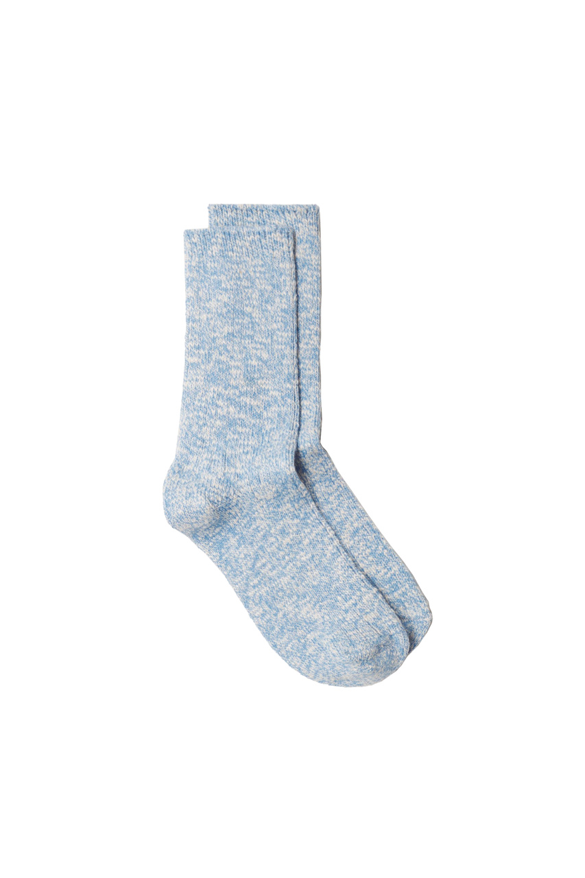 Теплые носки из смесового хлопка|Основной цвет:Голубой|Артикул:17081102 | Фото 1