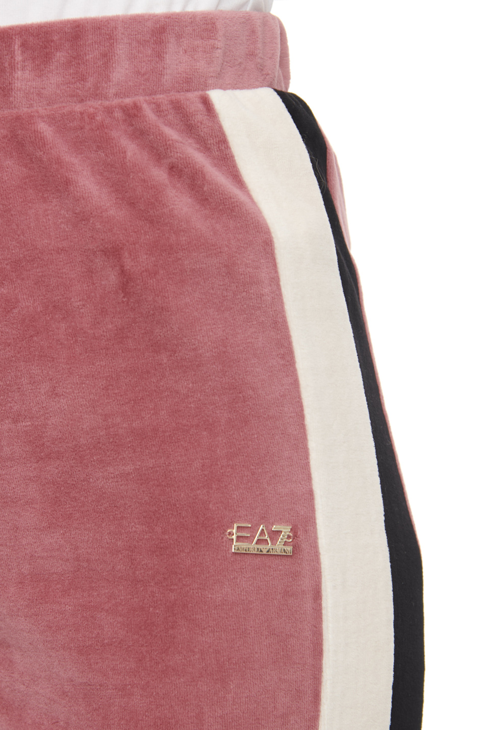 Женский EA7 Брюки из смесового хлопка с контрастными вставками (цвет ), артикул 6RTP58-TJQEZ | Фото 8