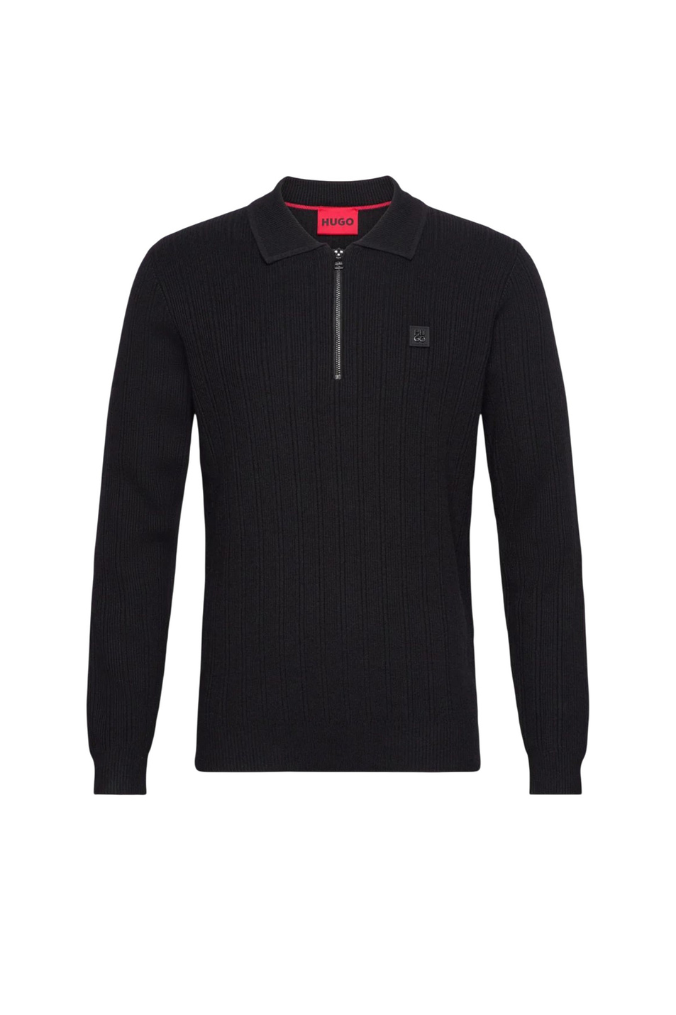 Джемпер поло Sastoro с логотипом|Основной цвет:Черный Мужской HUGO Джемпер поло Sastoro с логотипом (цвет ), артикул 50524556 | Фото 1