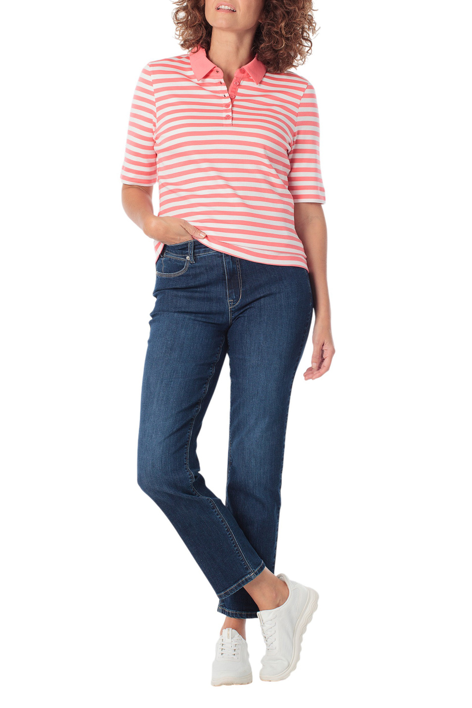 Женский Gerry Weber Поло в полоску (цвет ), артикул N60950 | Фото 3