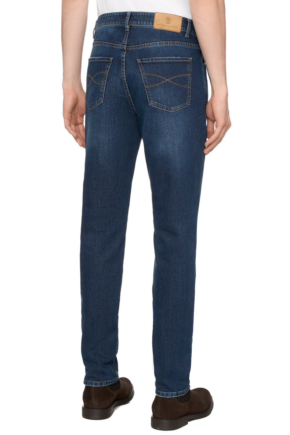 Мужской Brunello Cucinelli Джинсы из эластичного хлопка (цвет ), артикул M283PD3210 | Фото 4