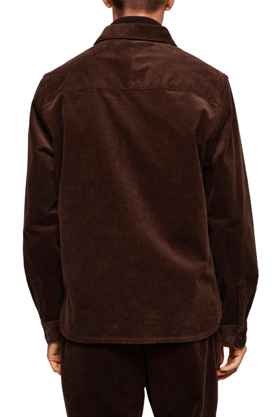 Мужской Mango Man Рубашка вельветовая BAKU с карманами (цвет ), артикул 57077709 | Фото 4