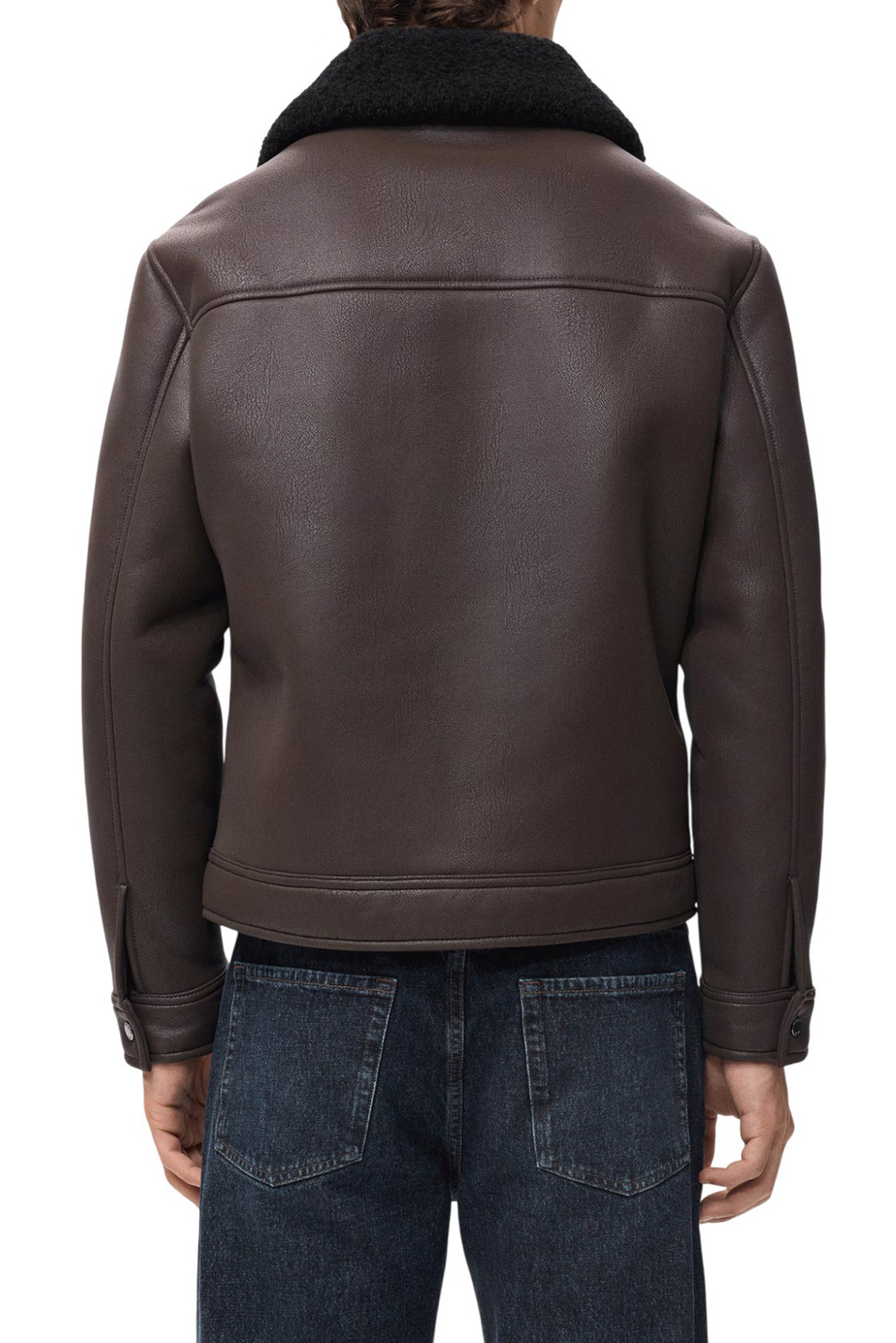 Мужской Mango Man Куртка OULU из искусственной кожи (цвет ), артикул 17061518 | Фото 4