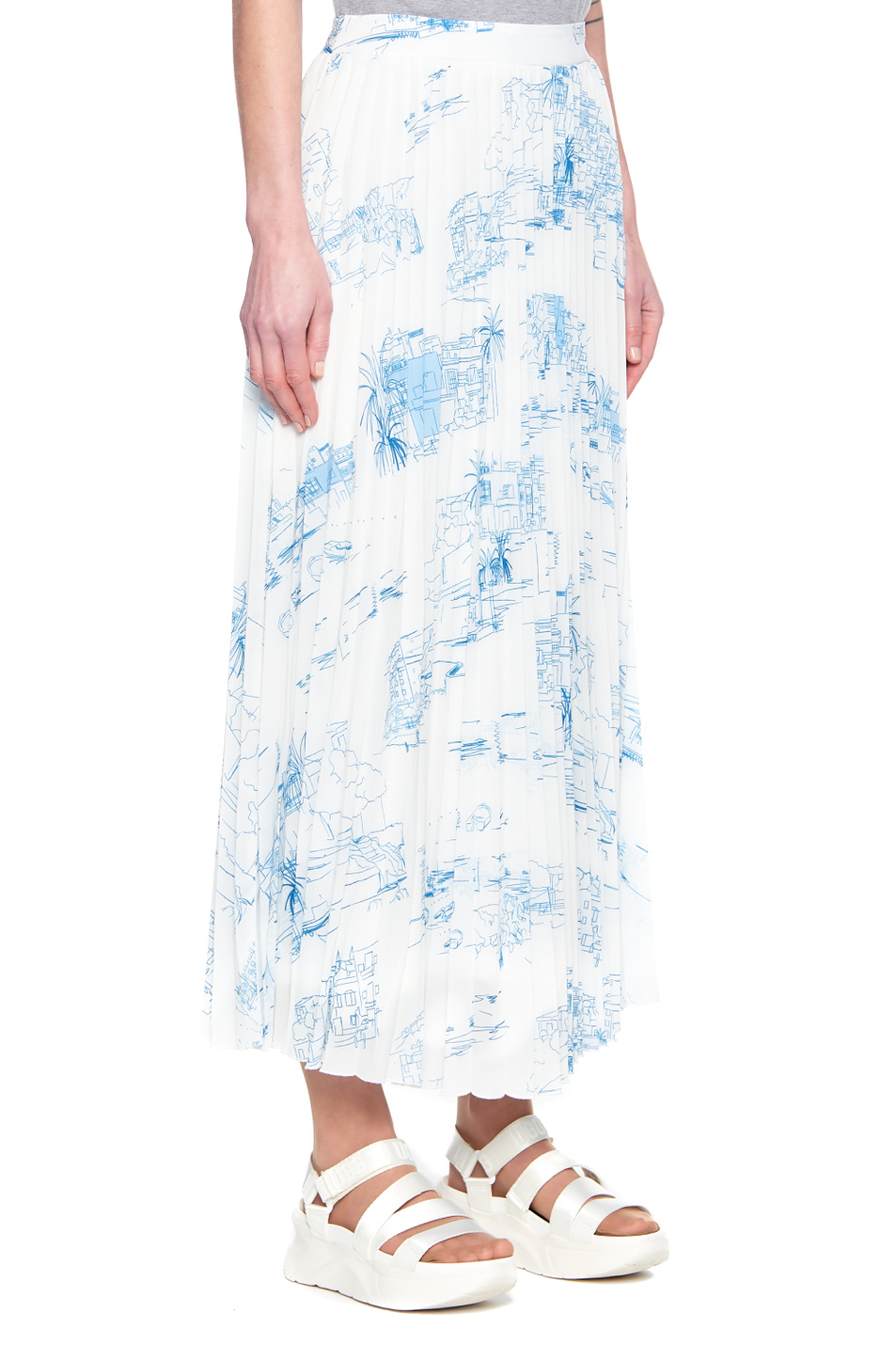 BOSS Плиссированная юбка Erike с принтом (цвет ), артикул 50447424 | Фото 4