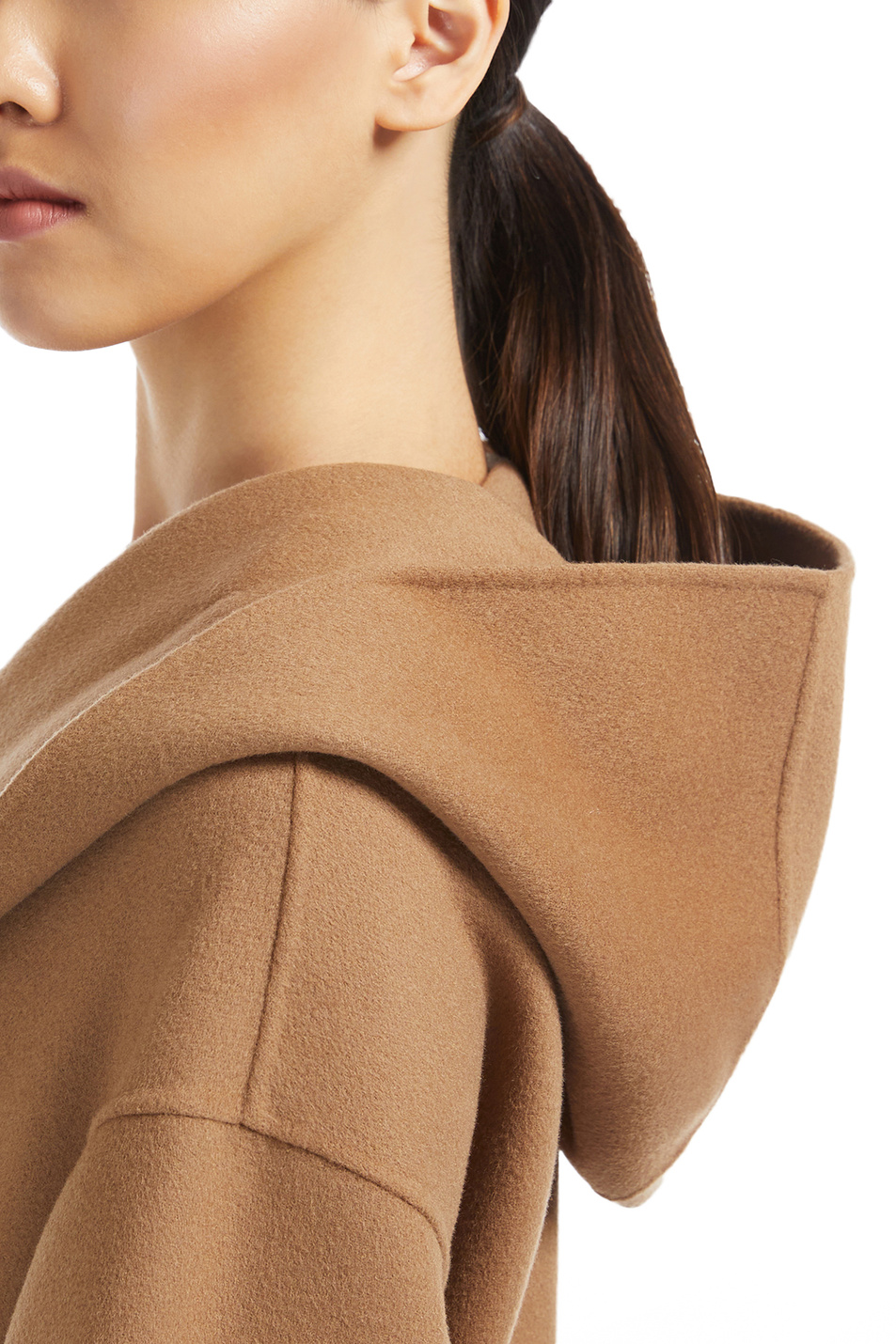 Пальто-халат WINTER с капюшоном|Основной цвет:Коричневый Женский Max Mara Пальто-халат WINTER с капюшоном (цвет ), артикул 90160529 | Фото 7