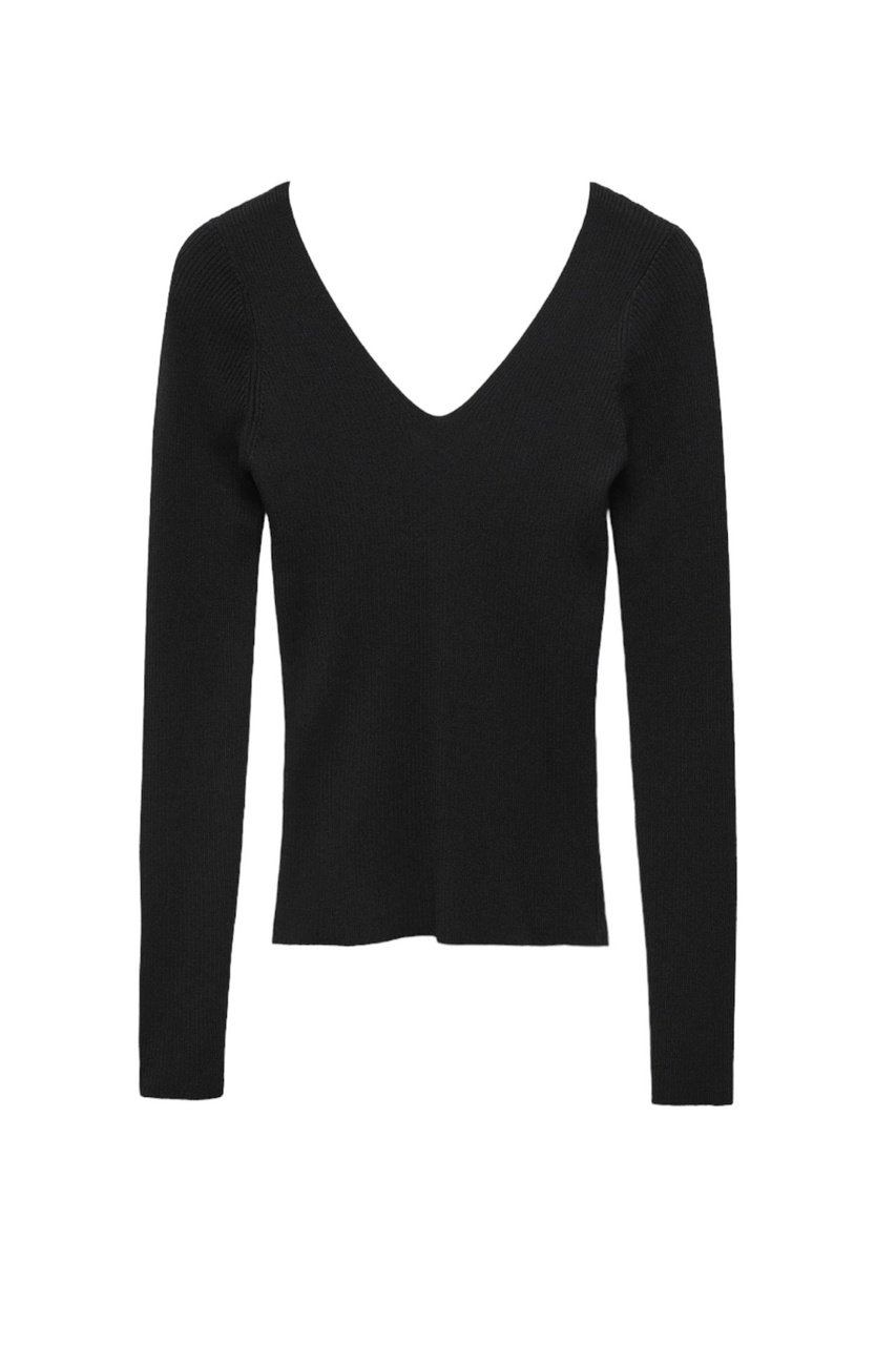 Пуловер однотонный OLIMPICA|Основной цвет:Черный|Артикул:57013809 | Фото 1