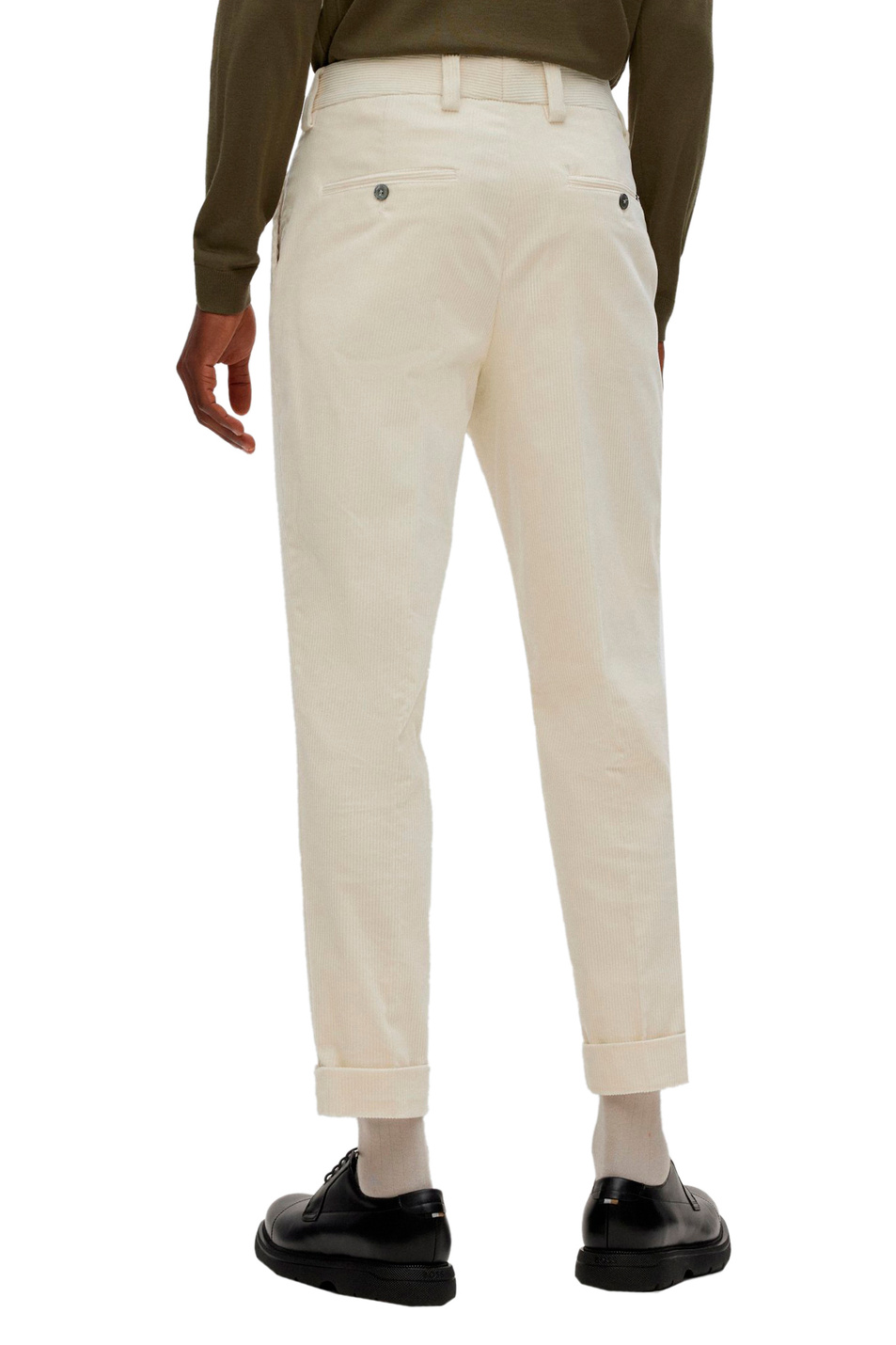 BOSS Вельветовые брюки зауженного кроя (цвет ), артикул 50479398 | Фото 4