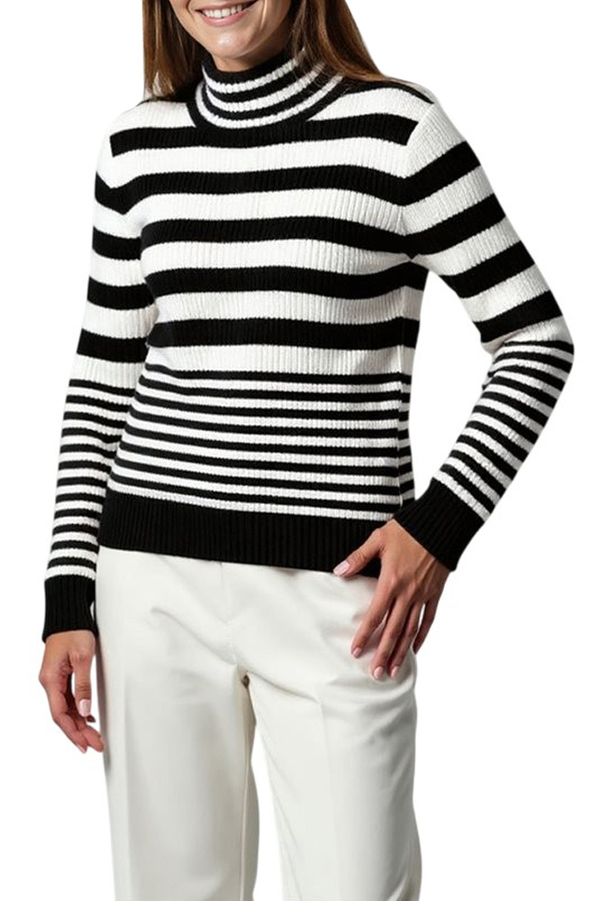 Водолазка в полоску|Основной цвет:Черный Женский Gerry Weber Водолазка в полоску (цвет ), артикул 190063-57037 | Фото 4