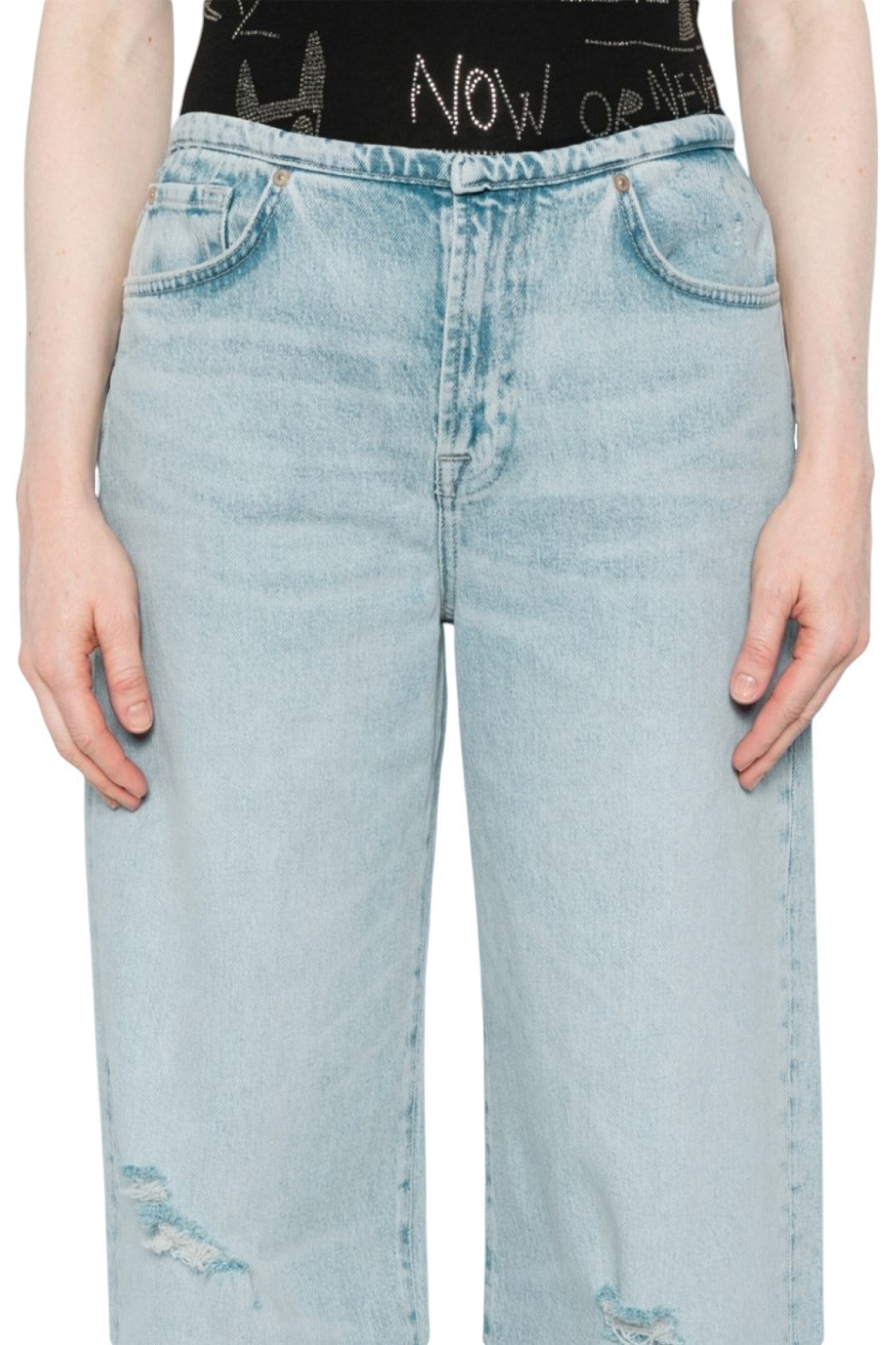 Женский 7 for all Mankind Джинсы из эластичного хлопка (цвет ), артикул JSSUC65WSU | Фото 6
