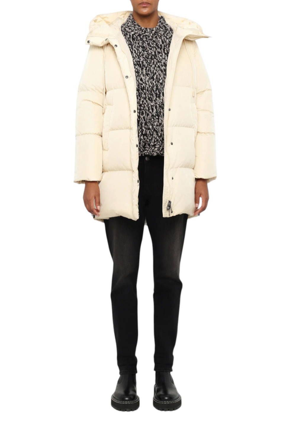 Пальто NEWBEMBO с пуховым наполнителем|Основной цвет:Кремовый Женский Weekend Max Mara Пальто NEWBEMBO с пуховым наполнителем (цвет ), артикул 2525496021 | Фото 2