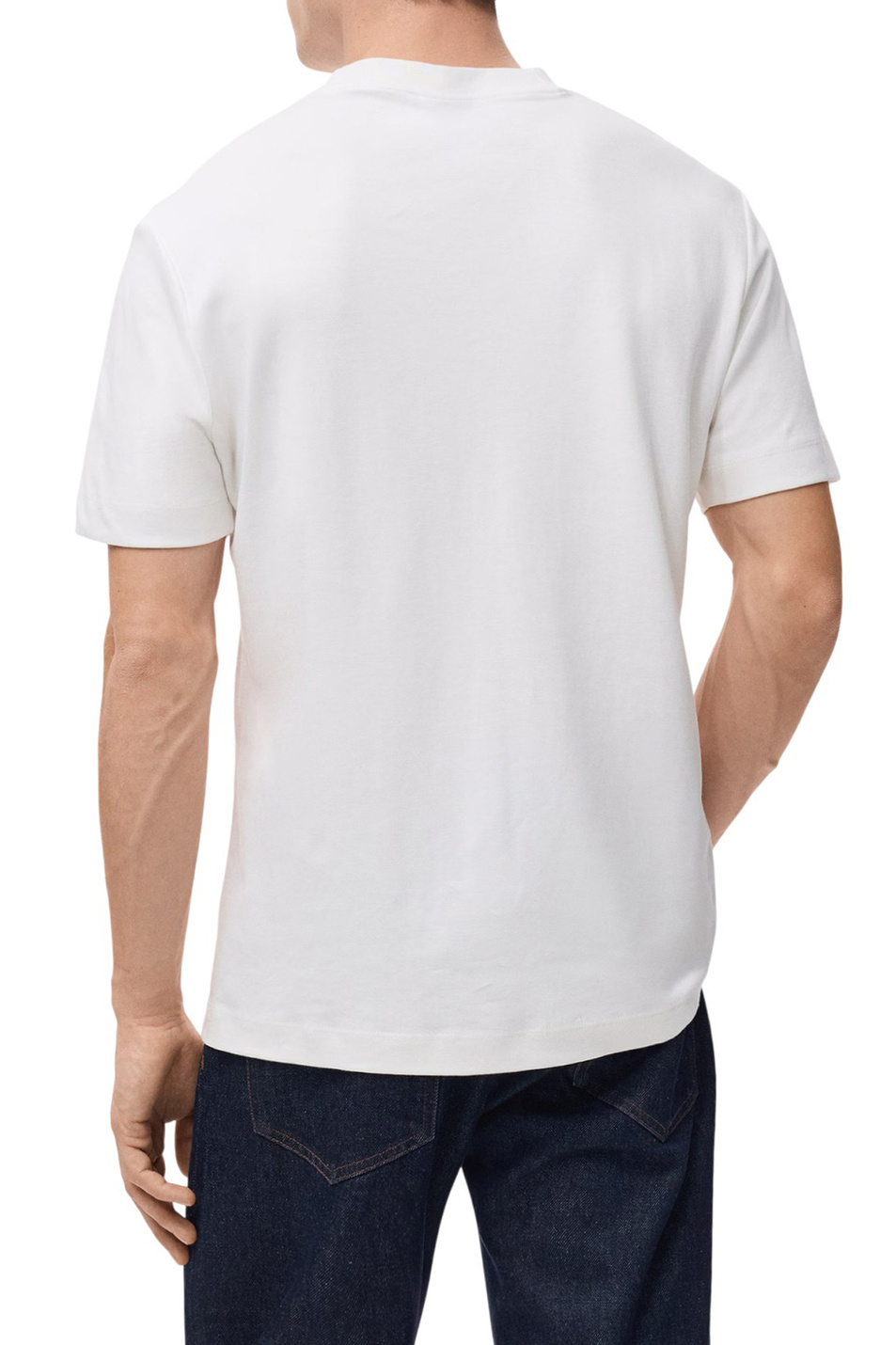 Мужской Mango Man Футболка KIMI из хлопка (цвет ), артикул 27041262 | Фото 4