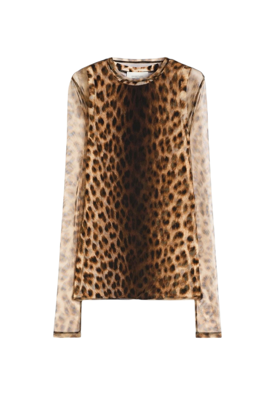 Женский Sportmax Лонгслив ZEBU с леопардовым принтом (цвет ), артикул 2612941072 | Фото 1