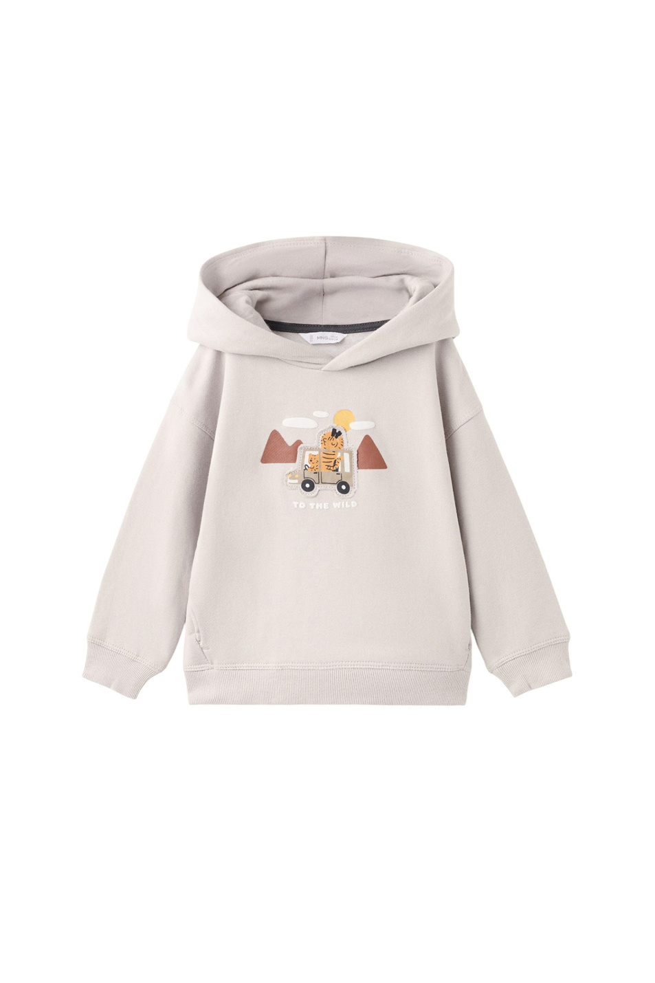 Мальчикам Mango Kids Худи JEEP из смесового хлопка (цвет ), артикул 17036350 | Фото 1