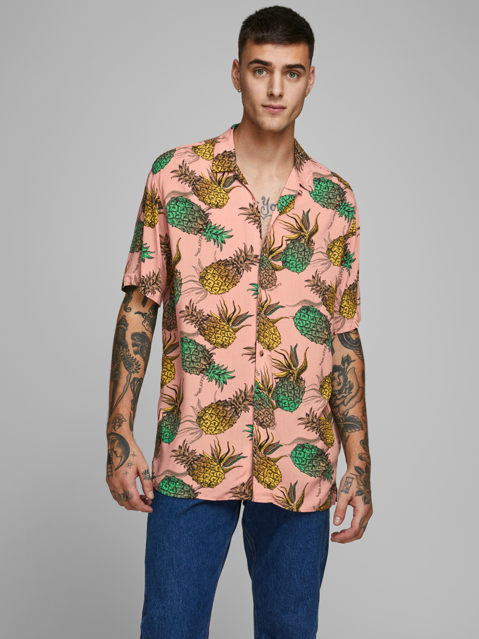 Jack & Jones Рубашка с тропическим принтом JORVIRGIL (цвет ), артикул 12170481 | Фото 1