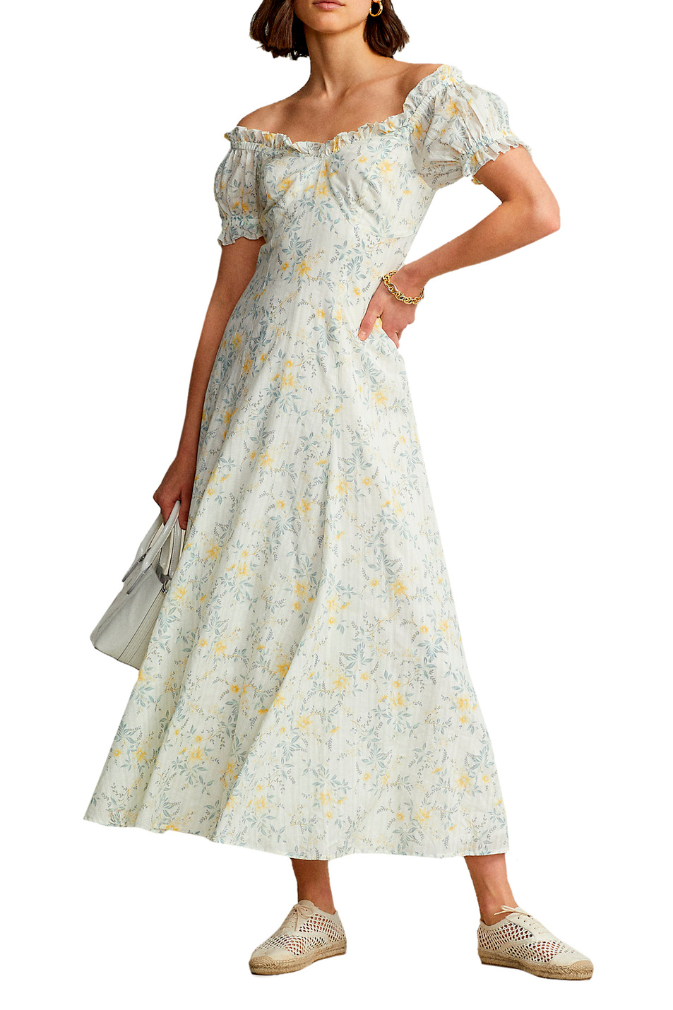 Polo Ralph Lauren Платье с открытыми плечами и цветочным принтом (цвет ), артикул 211876952001 | Фото 2