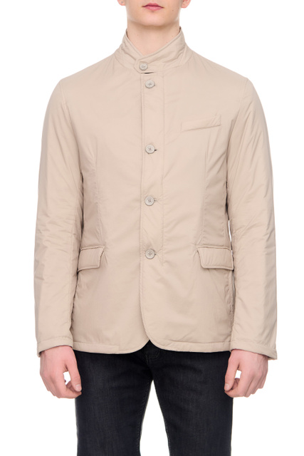 Куртка с воротником-стойкой|Основной цвет:Бежевый|Артикул:GA000142U19288 | Фото 1