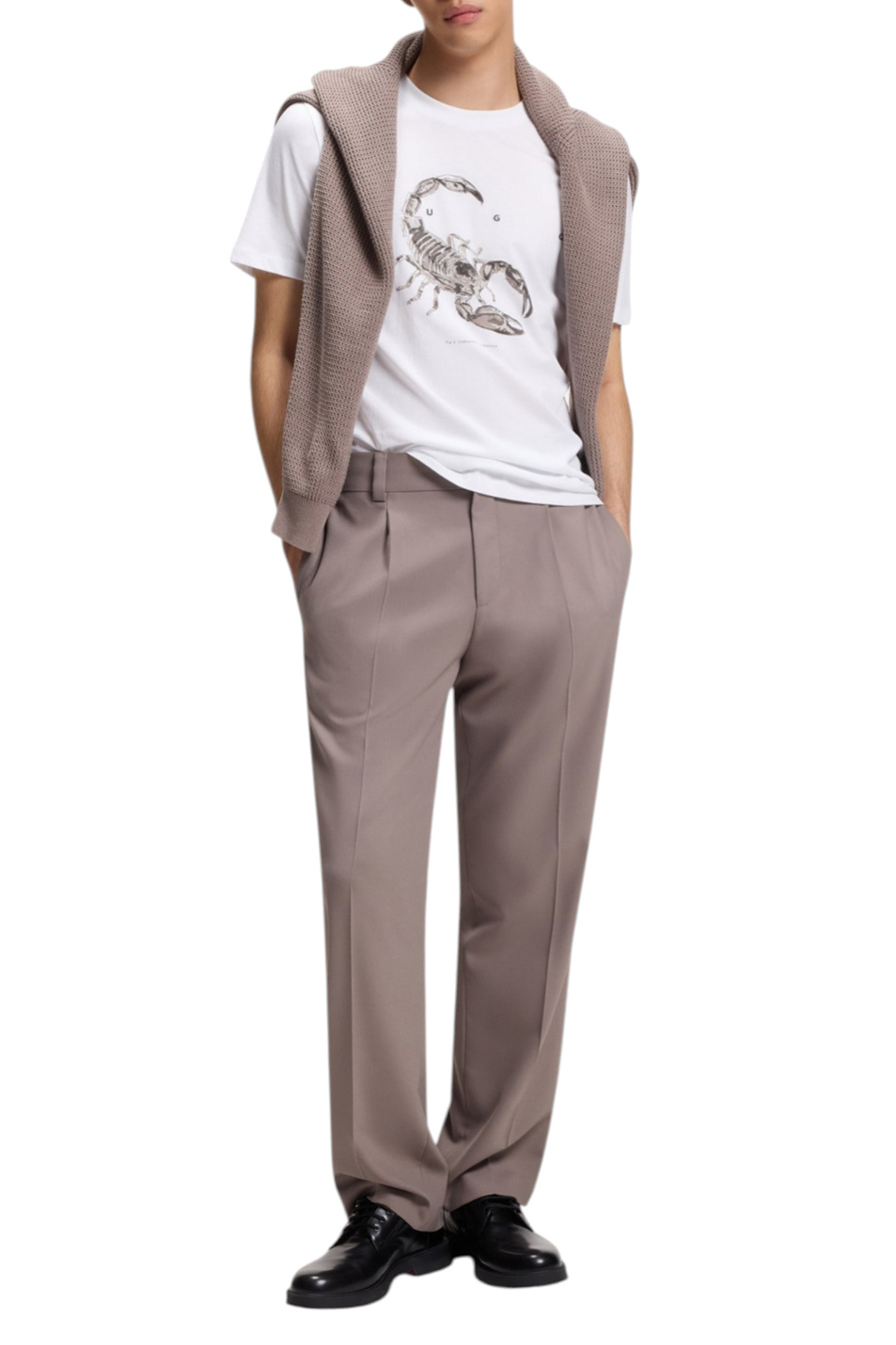 Мужской HUGO Футболка Discorb из хлопка (цвет ), артикул 50557672 | Фото 2