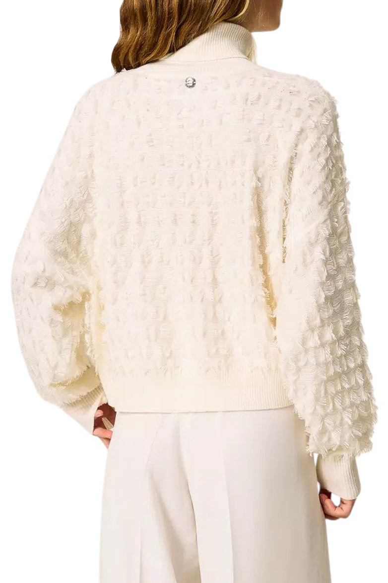 Женский TWINSET Milano Свитер с бахромой (цвет ), артикул 252AP3200 | Фото 4