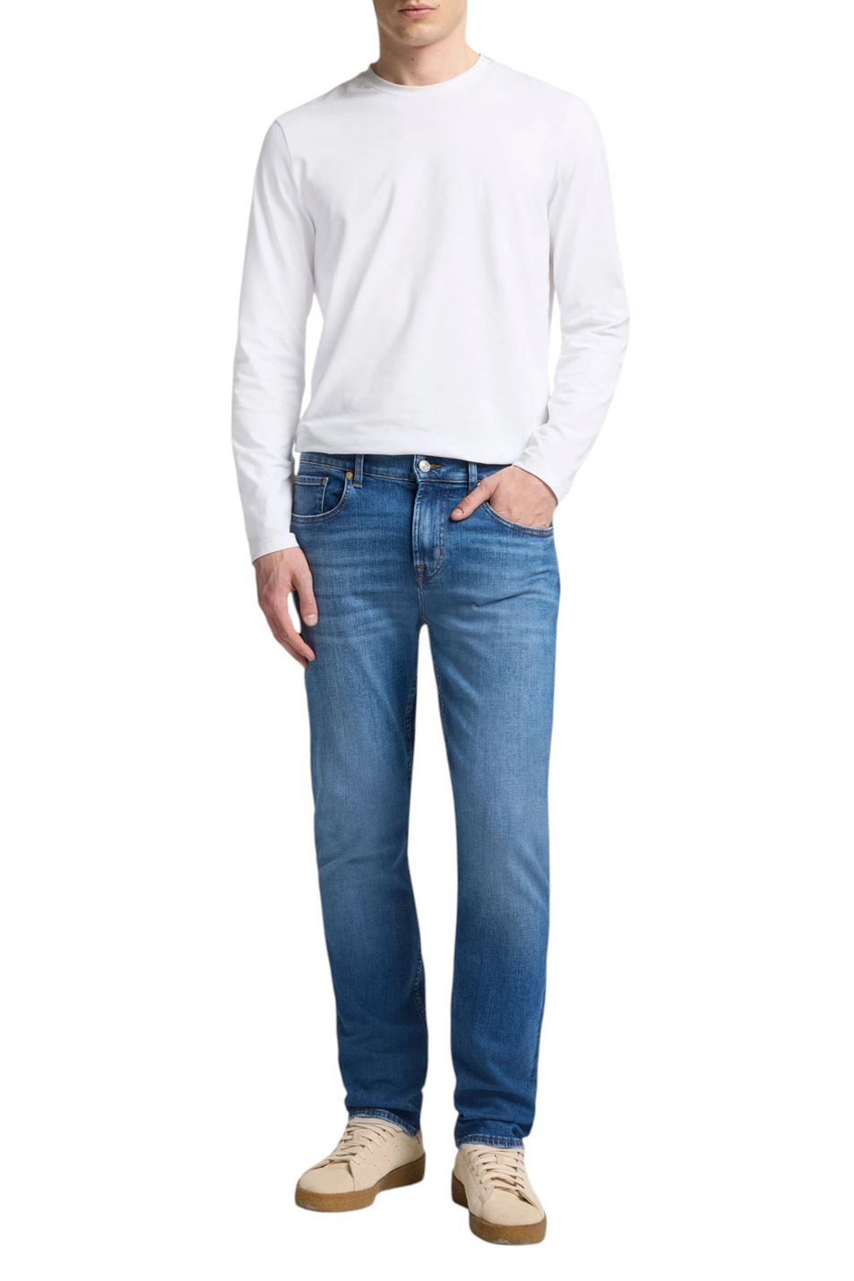 Мужской 7 for all Mankind Джинсы из эластичного хлопка (цвет ), артикул 7TE70C12 | Фото 2