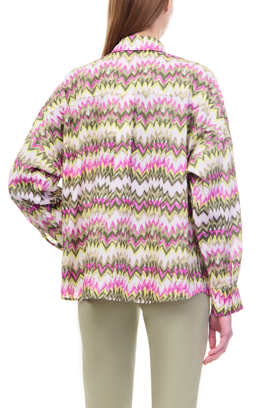 Женский Gerry Weber Рубашка из натурального хлопка с принтом (цвет ), артикул 160033-31429 | Фото 6