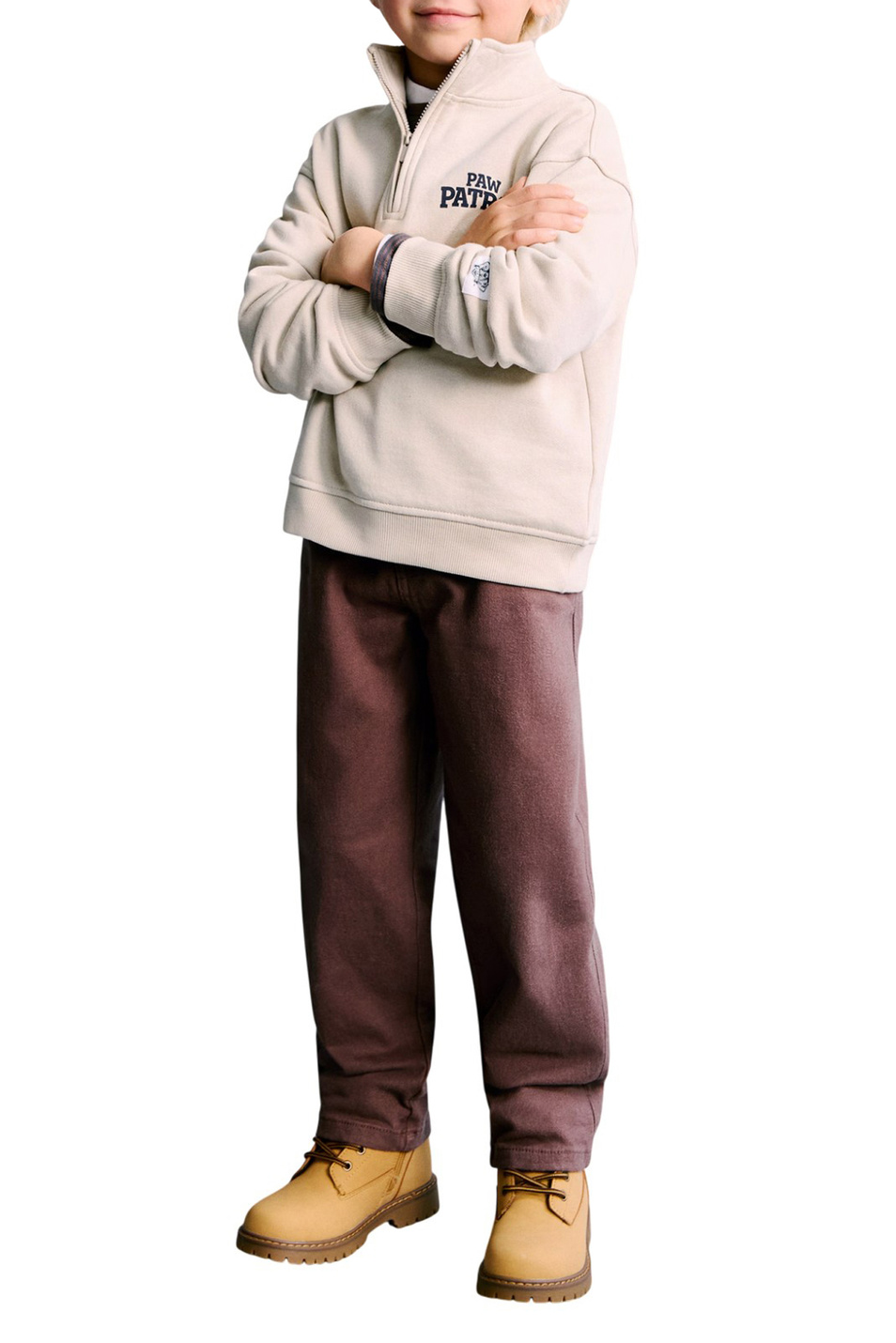 Мальчикам Mango Kids Толстовка PAWPAT с воротником на молнии (цвет ), артикул 27041194 | Фото 3