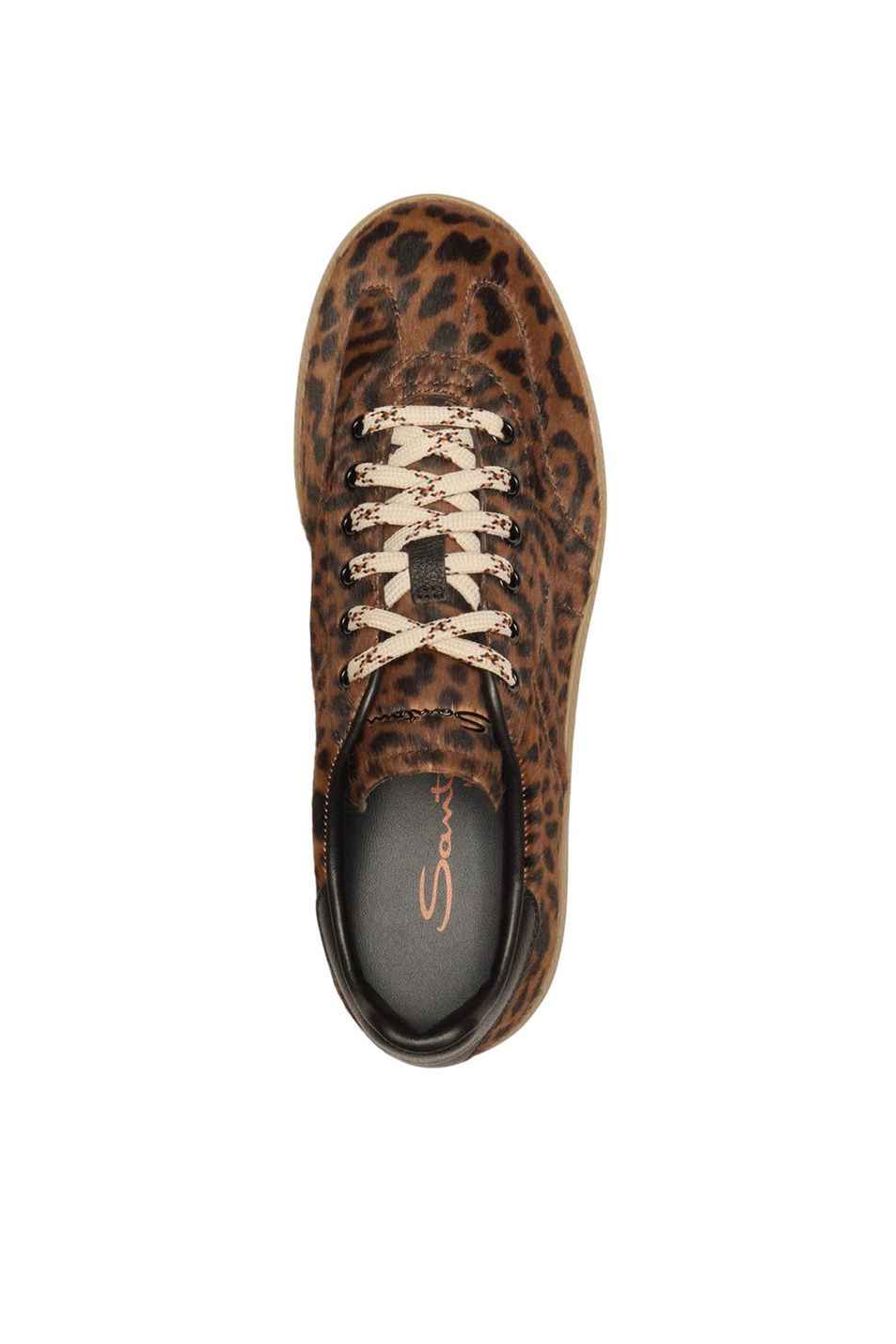 Женский Santoni Кеды DBS Oly из натуральной кожи Cavallino (цвет ), артикул WBPL61425FARNWLEC40 | Фото 4