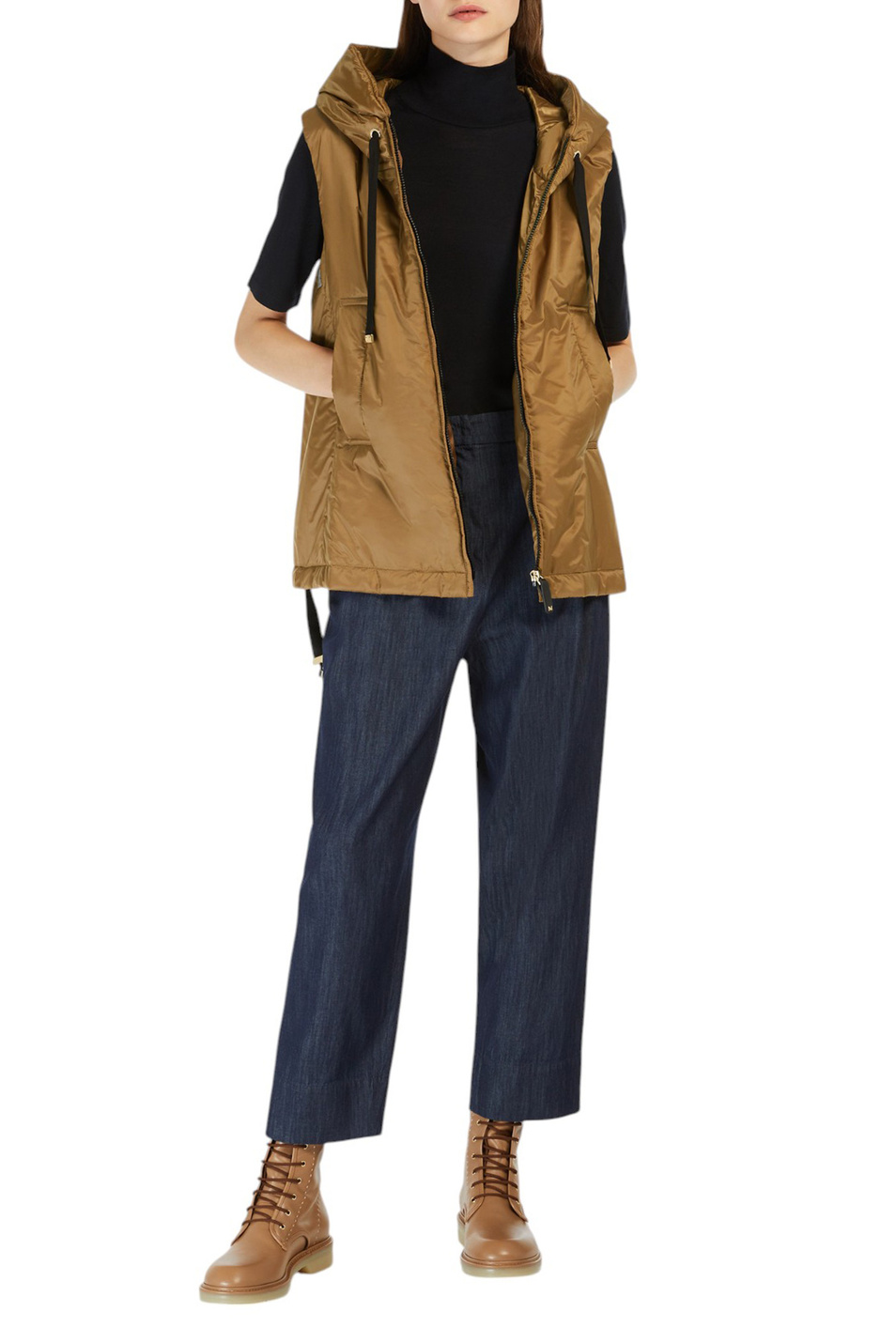 Женский Max Mara Жилетка GREENGO однотонная (цвет ), артикул 2529296024 | Фото 2