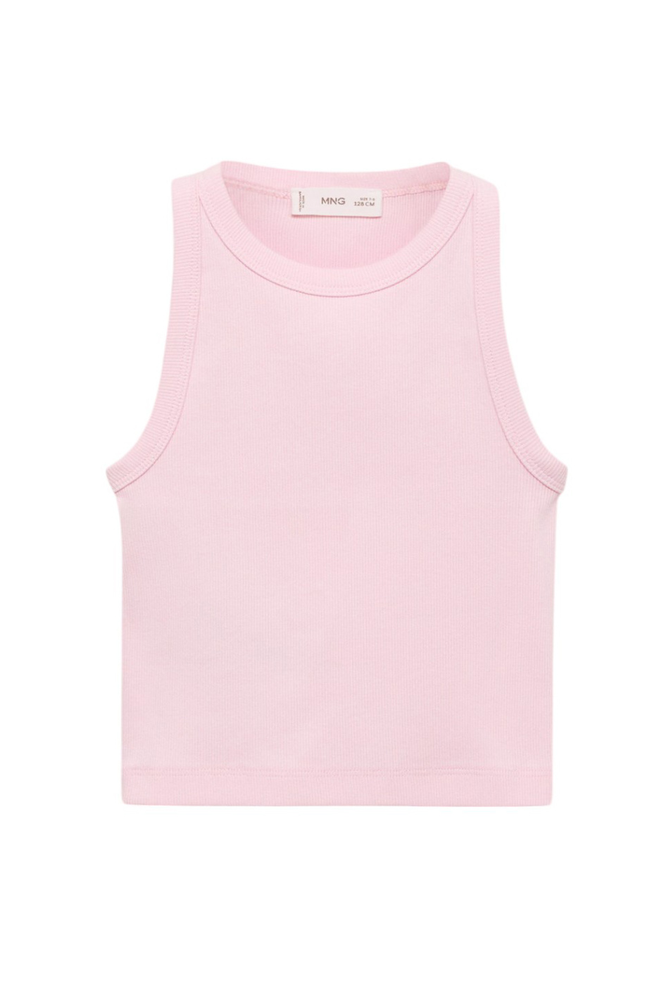 Девочкам Mango Kids Топ RIB из эластичного хлопка (цвет ), артикул 87056344 | Фото 1