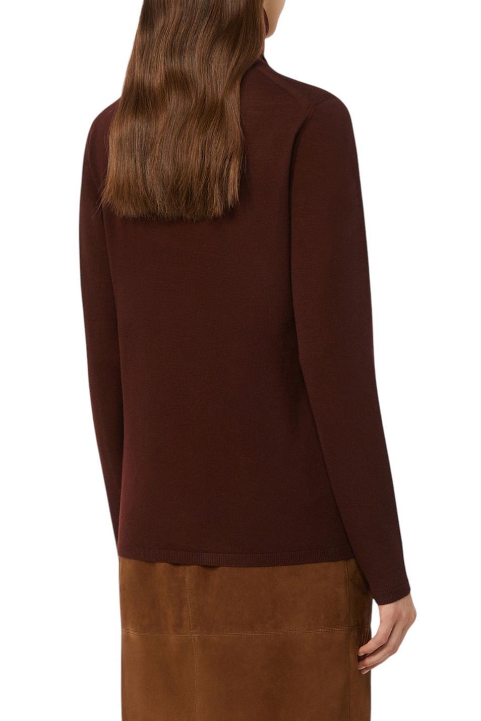 Водолазка SALUTO из шерсти|Основной цвет:Бордовый Женский Max Mara Водолазка SALUTO из шерсти (цвет ), артикул 2521366162 | Фото 4