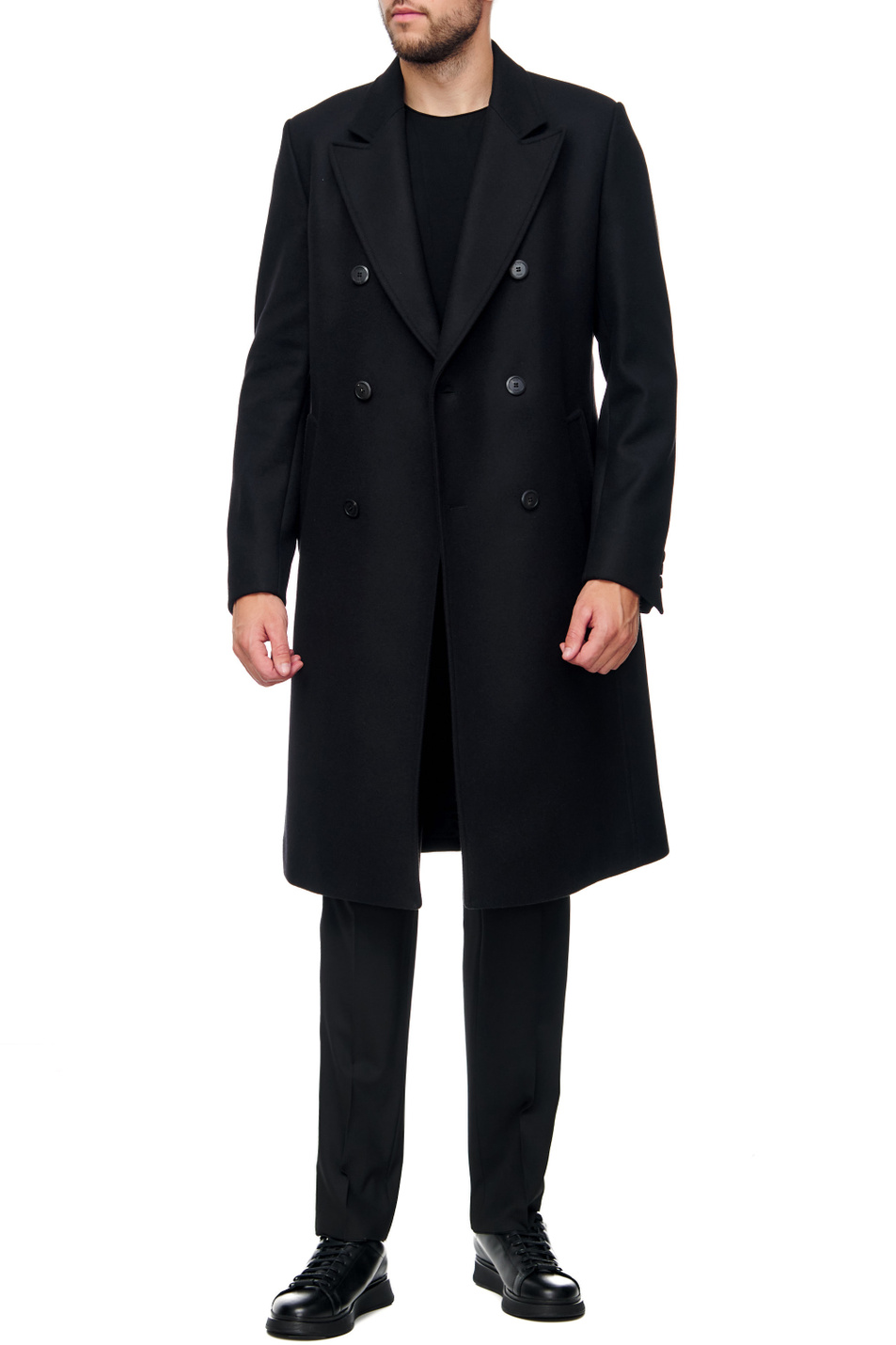 HUGO Двубортное пальто из смесовой шерсти (цвет ), артикул 50474948 | Фото 2