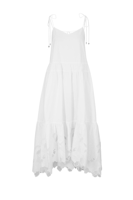 Платье из натурального хлопка|Основной цвет:Белый|Артикул:50487508 | Фото 1