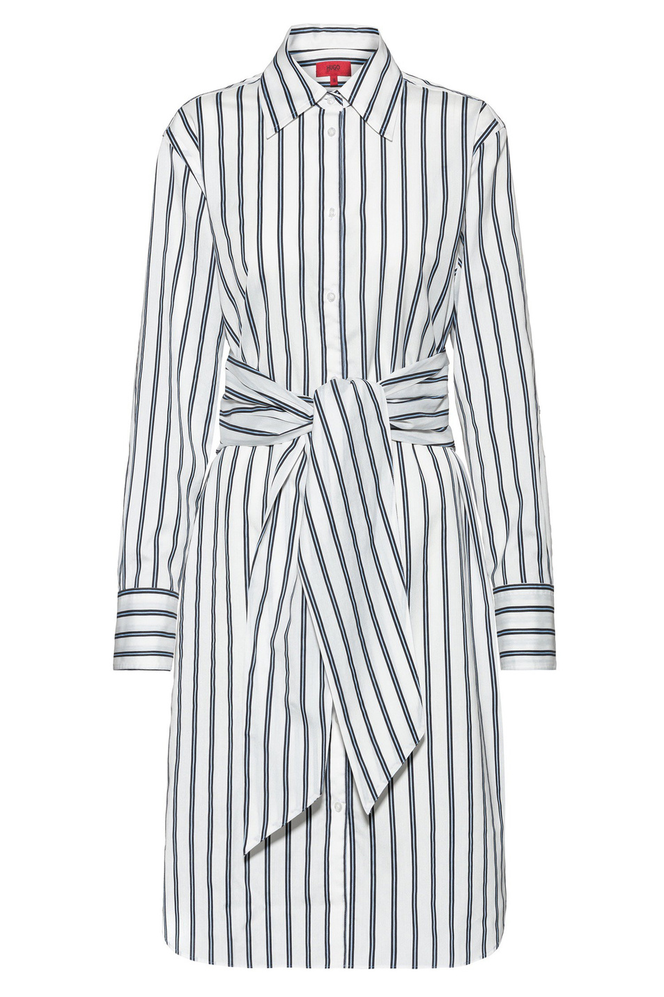 HUGO Платье-рубашка из смесовой вискозы с добавлением шелка (цвет ), артикул 50426620 | Фото 2